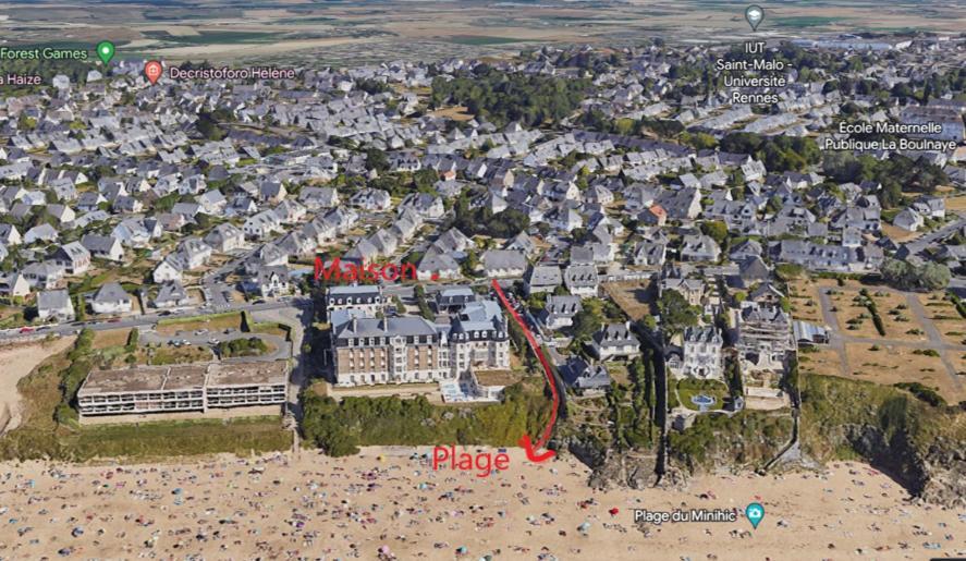 Villa Les Mouettes, Au Bord De La Mer. Saint-Malo Exterior foto